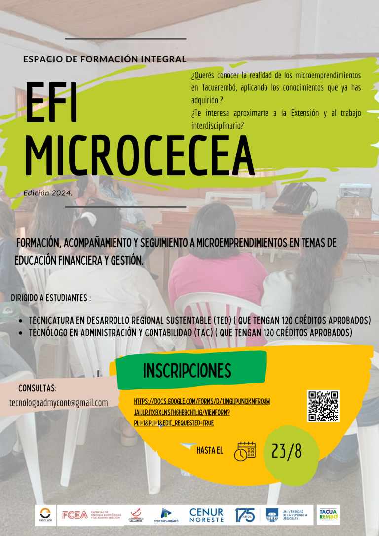 INSCRIPCIONES ABIERTAS AL EFI MICROCECEA