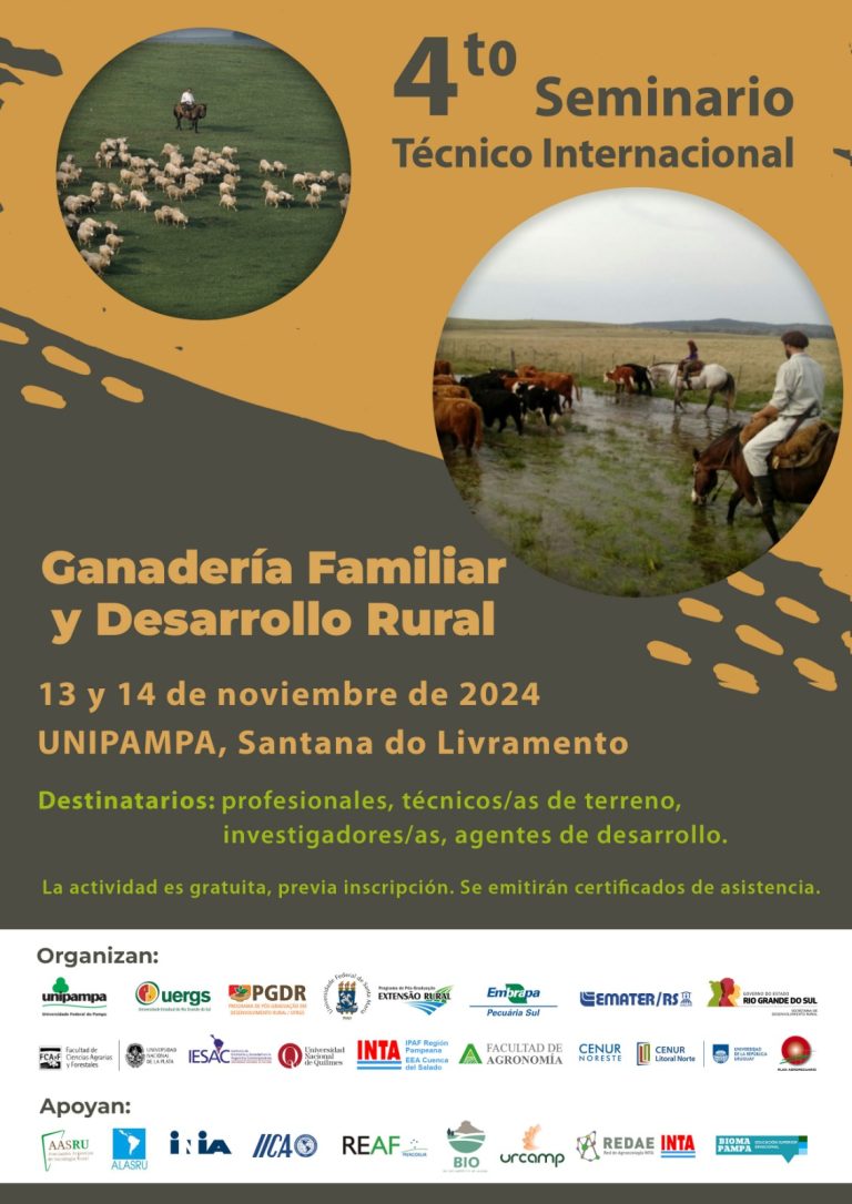 4º Seminario Técnico Internacional Ganadería Familiar y Desarrollo Rural