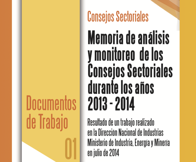 Libro: Memoria de análisis y monitoreo de los Consejos Sectoriales durante los años 2013 – 2014