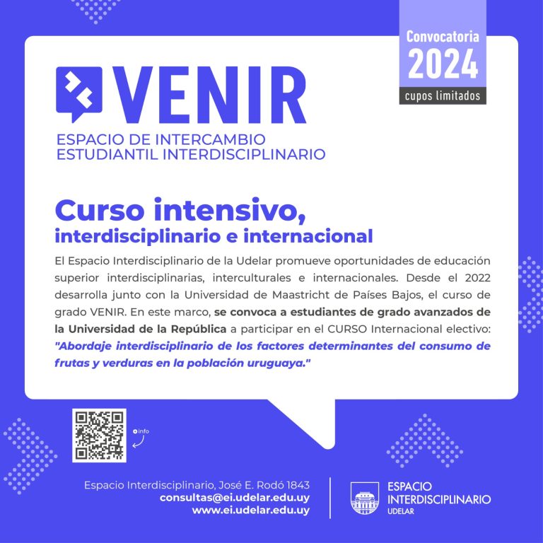 VENIR 2024 💬 – Oportunidad para Intercambio Estudiantil Interdisciplinario